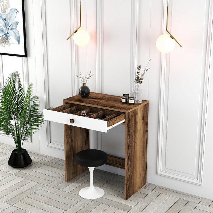 Hanah Home Lizbon Tocador Nogal y Blanco Hanah Home Lizbon Tocador Nogal y Blanco